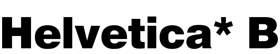 Helvetica* Black Scarica Caratteri Gratis